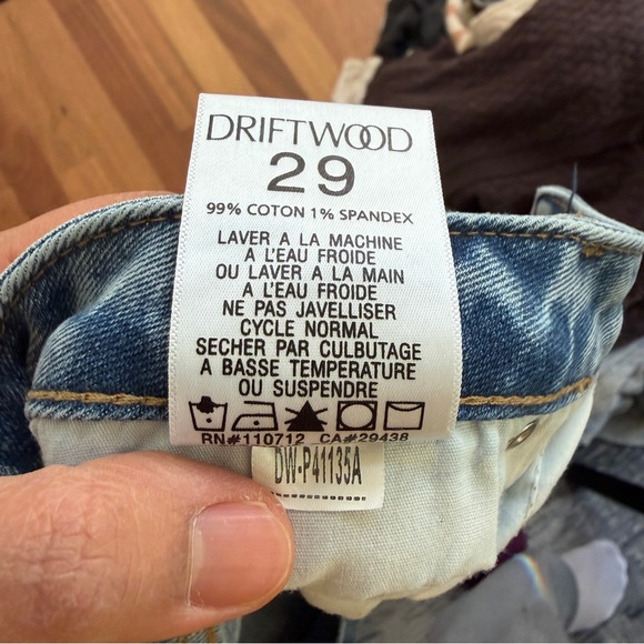 Driftwood Women's Colette Light Blue Jeans with Embroider Tapper - Picture 7 of 14